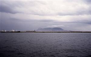 Gibraltar vanaf de boot